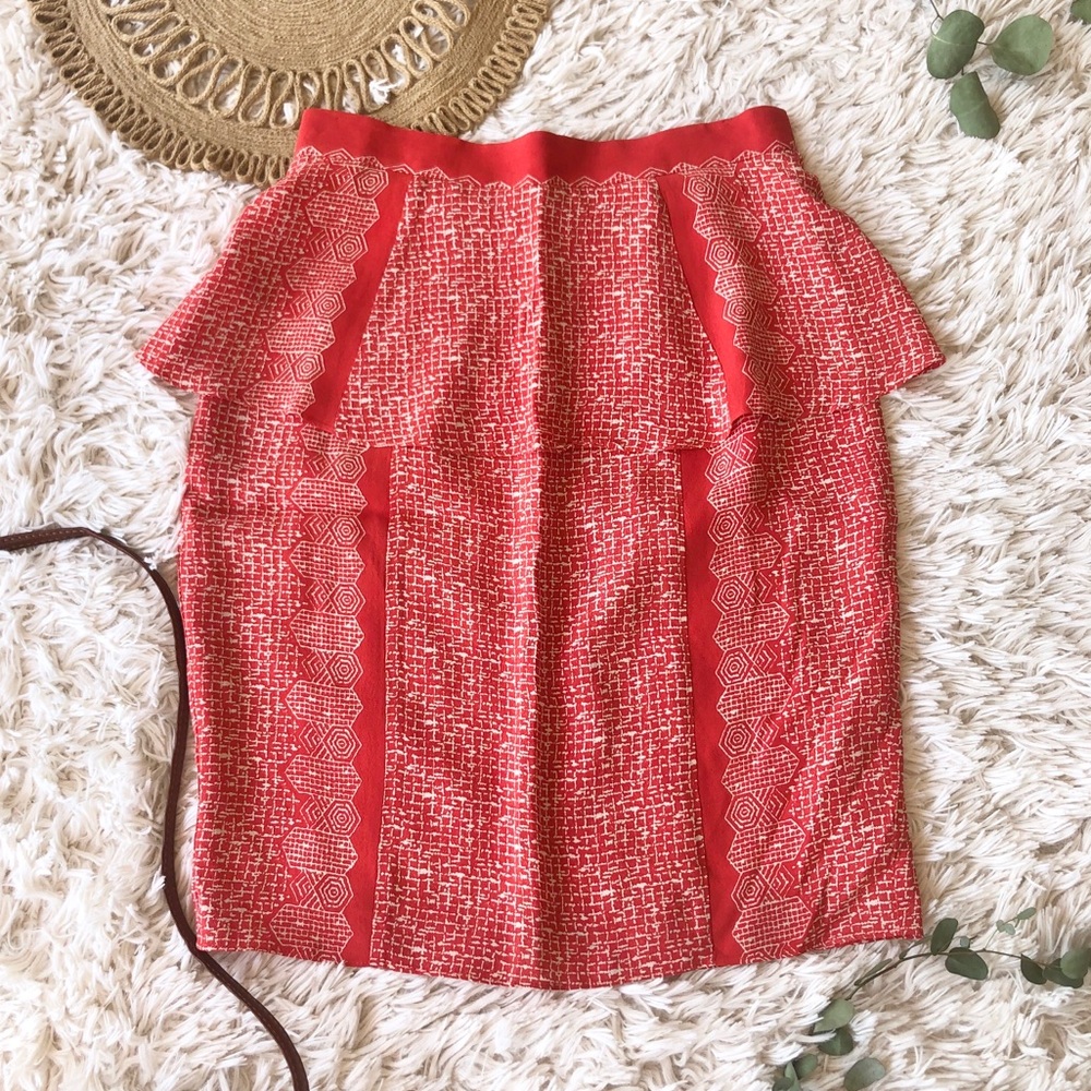 Anthropologie Plenty Tracy Reese Pencil Skirt 6 VTG retro